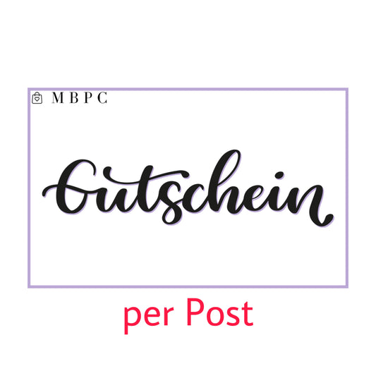 Geschenkgutschein „per Post“